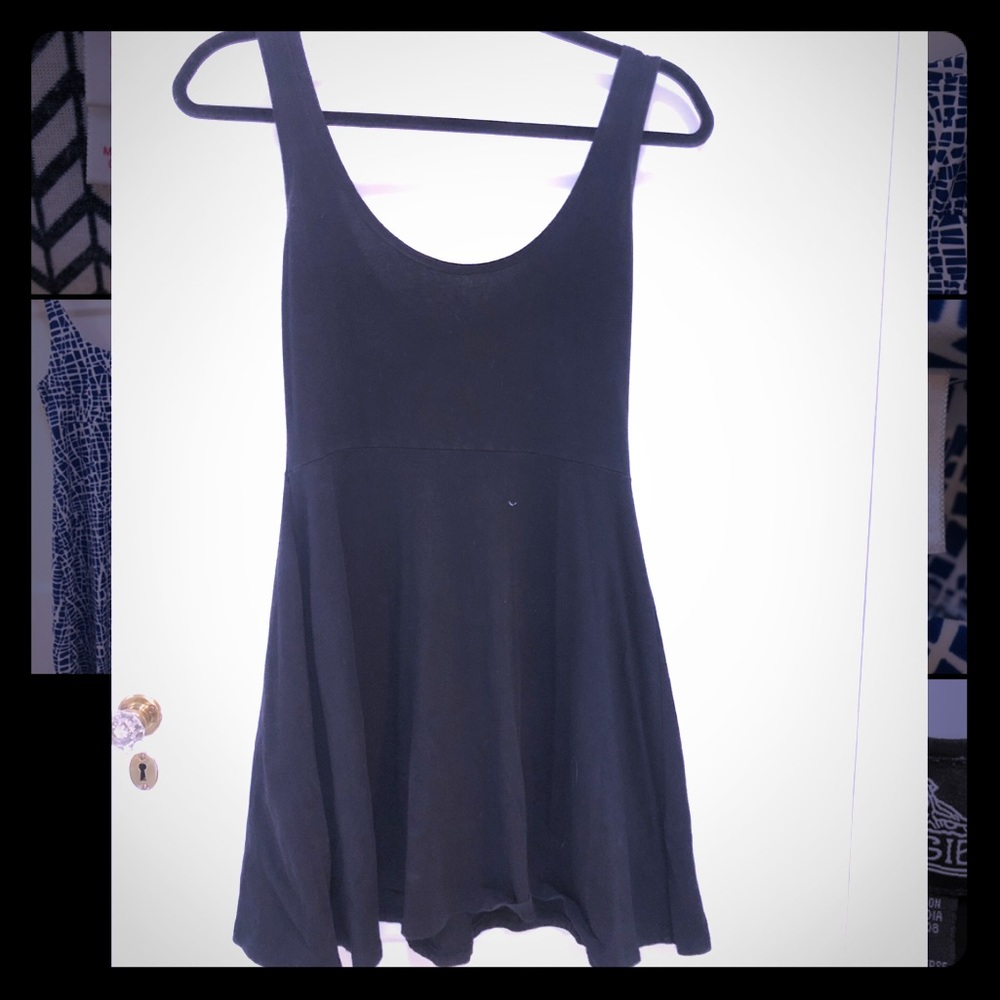 Cotton Tank Summer Dress with A-line Skirt - S